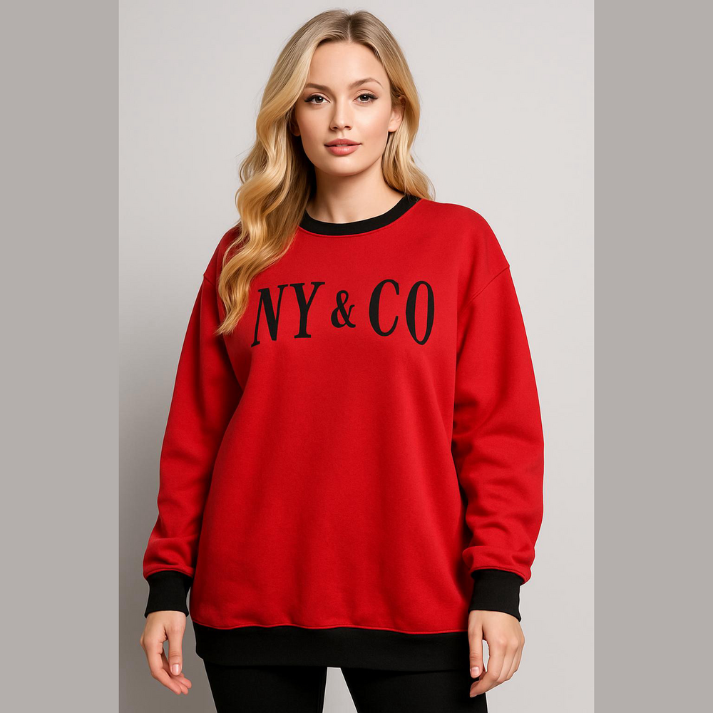New York & Company Red Women's Sweater